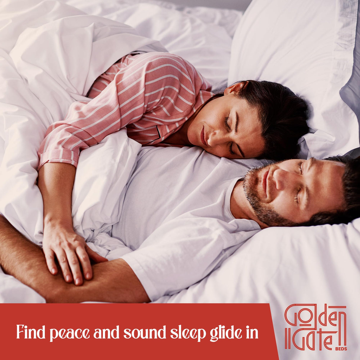 AMBEE21 Golden Gate Beds Canopy Metal Bed Frame with Headboard – Wrought Iron Platform Design, Sturdy Slatted Base, No Box Spring Needed, Underbed Storage Space – Full, Black AMBEE21