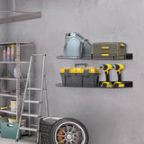 RedCall Heavy-Duty Wall Shelf, 2 Pack Garage Shelf, 23.5" x 12" Large Wall Mounted Shelves for Garage, Laundry Room, Closet, Holds Up to 75 Lbs RedCall