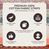 Tinyspool & Co. Jelly Roll Fabric Strips for Quilting, Crafting, and Sewing, 40 Strip Assorted Bundle, Soft Cotton for Blanket, Rug, Upholstery, Home Decor, and Purse Making, Waterlily Pond Tinyspool & Co.