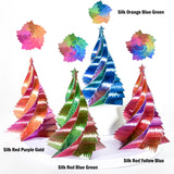 PLA Filament 1.75mm, Tri-Colors 3D Printer Filament, Rainbow PLA Filament Bundle, Coextrusion 3D Filament with Silk PLA Color Change, 3D Printing Filament +/-0.02mm, 200g X 4 Spool OVVNYXE