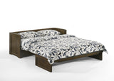 NIGHT & DAY Rustic Cube Pre-Assembled Cabinet Murphy Bed (Rustic Brown W/Ranchero Hardware) Night & Day Furniture
