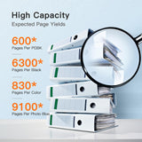 E-Z Ink Compatible Ink Cartridge Replacement for Canon PGI-280XXL CLI-281XXL PGI 280 XXL CLI 281 XXL to use with PIXMA TS8320 TS8220 TS8120 (PGBK, Black, Photo Blue, Cyan, Magenta, Yellow) 6 Pack E-Z Ink