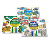 Melissa & Doug Jumbo 50-Page Kids' Coloring Pads 3-Pack - Animals, Vehicles, and Multi-Themed - FSC Certified Melissa & Doug