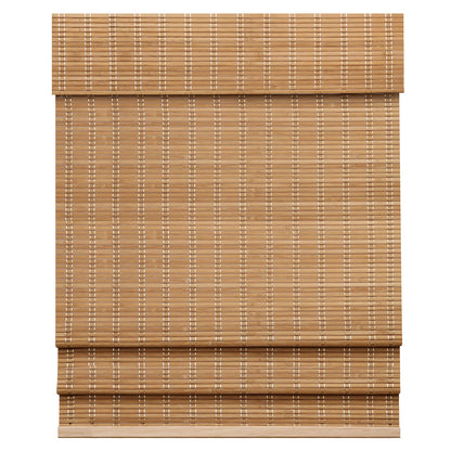 LazBlinds Cordless Natural Bamboo Roman Shades – Light Filtering Window Treatment 43'' W x 60'' H