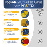 Puzzle Sorting Trays - 6X Puzzle Organizer for Sorting 1000 Pieces up to 4800 Pieces, Stackable Jigsaw Accessories for Adults Kraftex