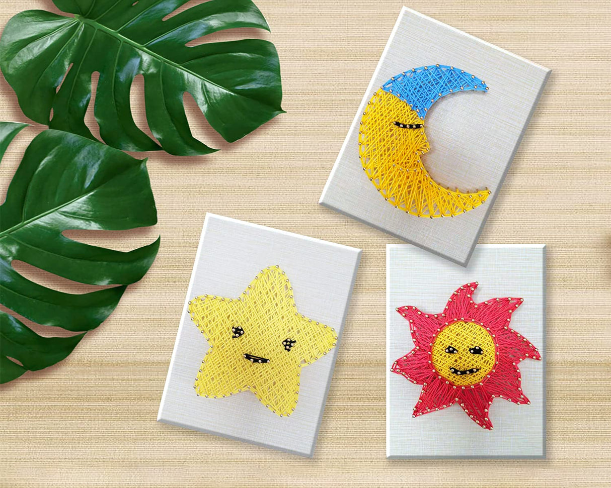 DIY String Art Craft Kit for Adults,Teens,Beginner,Kids.Include All Necessary Accessories and Frame,Home Wall Decorations，Unique Gift，Baby Nursery Wall Decor, Kids Room, Students (Sun) Marynee