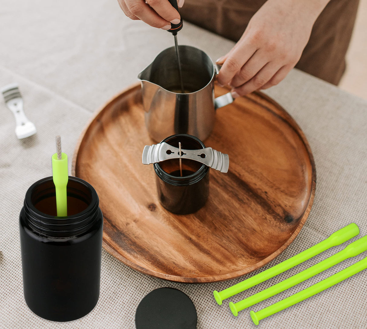 MILIVIXAY 12pcs Candle Wick Placing Tubes Wick Centering Tool for Candle Making. MILIVIXAY