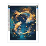 YOUSHIHA Pisces Constellation Diamond Painting Kits for Adults,DIY 5D Constellations Diamond Art Full Drill for Adult,for Beginner Home Wall Decor Gift 12x16 Inch YOUSHIHA