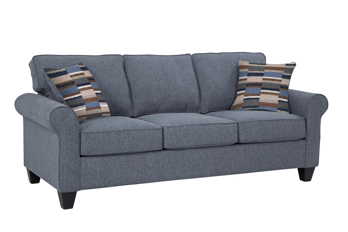 American Furniture Classics Eureka Rolled Arm Sofa with Two Pillows American Furniture Classics
