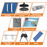 METALTIGER Locking Metal Storage Cabinet | Garage Storage Cabinet with Doors | 71" Lockable Tool Cabinet | Metal Cabinets for Home Office (Dark Blue) METALTIGER