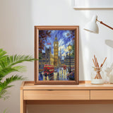 Lxmsja London Street Diamond Art Kits for Adults, Big Ben Diamond Painting Kits for Beginners, 5D DIY Full Drill Gem Art Crafts for Adults, Home Wall Decor 12x16 inch Lxmsja