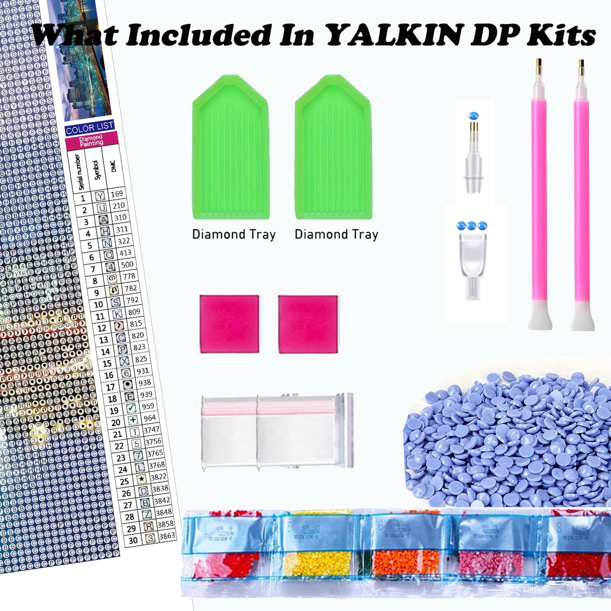 YALKIN 5D Large Diamond Painting Kits for Adults (35.43x11.8inch), Full Round Drill Brook Bridge Pictures Arts Paint by Diamonds Kits Diamond Art Kits for Home Wall Decor Relax Gift YALKIN