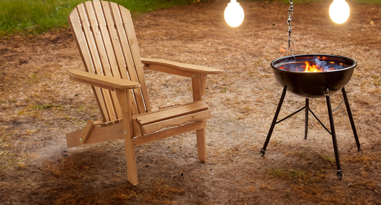 BTEXPERT Outdoor Wooden Folding Adirondack Chair Assembled Backrest, for Patio Lounge Lawn Garden Backyard Deck Fire Pit Pool Beach 350lb Weight Capacity BTEXPERT