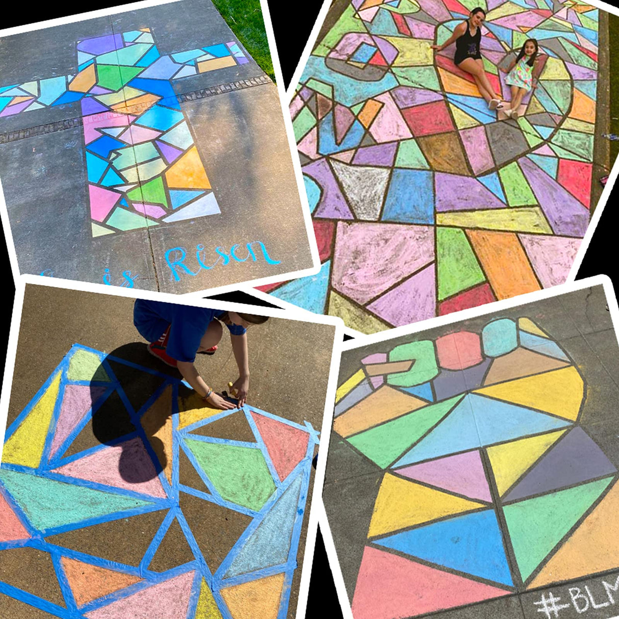 162 Pack 18 Colors Washable Sidewalk Chalk Set, Non-Toxic Jumbo Chalk for Outdoor Art Play, Paint on Playground, School Classroom Chalkboard, Office Blackboard, Outside Toys Gift For Kid and Adult JASNKKONT