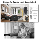 PUG258Y Power Lift Recliner for Seniors: 9988 High Density Foam Lift Chair With Heat and Massage, Reclining To 180, 2 Pockets Cup Holders, 2 Remote Controls, Dual OKIN Motors - Breathable Leather Gray PUG258Y