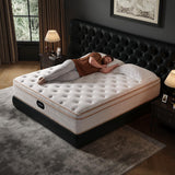 HIRELIX 12 Inch Queen Hybrid Mattress, Medium Firm with Memory Foam and Individually Wrapped Pocket Coils, Fiberglass-Free, CertiPUR-US Certified HIRELIX