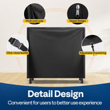 VIVOHOME 4ft Waterproof Log Rack Cover, Heavy Duty 600D Oxford Outdoor Firewood Storage Cover with Zipper and Hook Loop Tape (Log Rack not Included) VIVOHOME