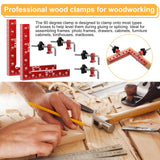 DIYLOG Corner Clamp for Woodworking with Box, 90 Degree Clamp, Corner Clamp, Right Angle Clamp Woodworking Tools 4 Pack 5.5"*5.5" Aluminum Positioning, Wood Working Tools and Equipment, wood clamps Diylog