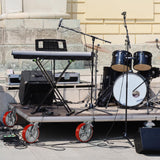 FOVERSWIVE 8"x2" Industrial Casters- Heavy Duty casters,Polyurethane Casters Wheel,Capacity up to 6000 Lb. Use for Platform Truck, U-Boat Cart,Workbenches(2 Swivel & 2 Rigid) FOVERSWIVE