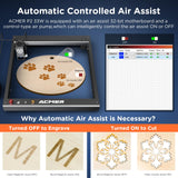 P2 Laser Engraver, 33W Output Laser Cutter, 180W Laser Engraving Machine, CNC Laser Cutter and Engraver Machine for Stainless Steel, Wood, Metal, Acrylic, Leather etc. ACMER