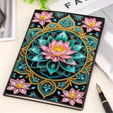 Lotus Diamond Painting Notebook for Adults, A5 Diamonds Art Journal and DIY Sketchbook, Diamond Art Kit Supplies,Gift for Beginners, Craft Lovers, Artists. (Lotus) Formeydemi