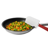 Rubbermaid Commercial Products High Heat Resistant Silicone Heavy Duty Spatula/Food Scraper, 13.5-Inch, 500 Degrees F, Red Handle, for Baking/Cooking/Mixing, Commercial Dishwasher Safe Rubbermaid Commercial Products