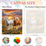 cviokrdu Horse Paint by Numbers for Adults-Horse Paint by Number on Canvas Without Frame, DIY Animal Oil Painting for Gift Home Wall Decor (16x20inch) cviokrdu