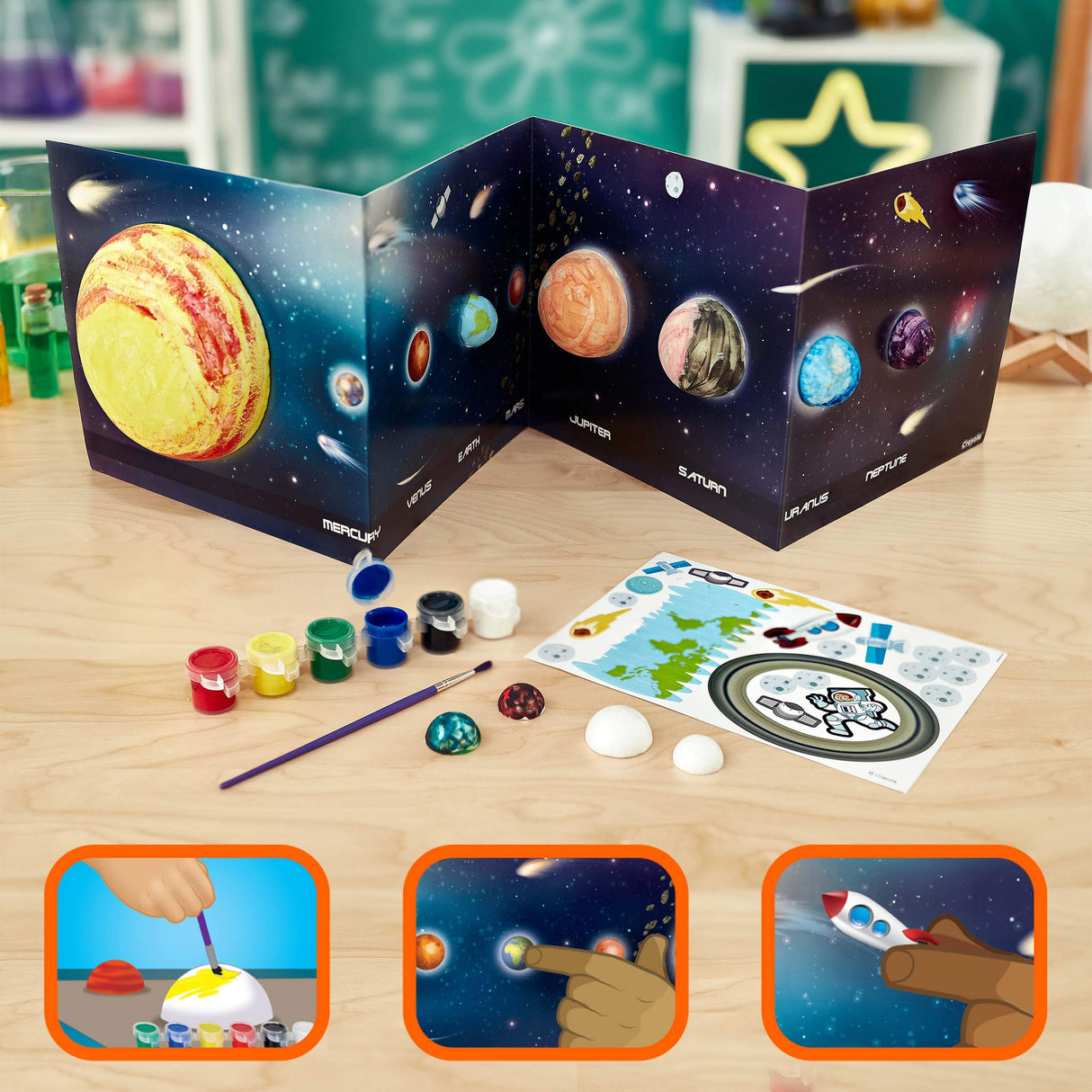 Crayola Solar System Science Kit, Educational Toy, Gift for Kids, Ages 7, 8, 9, 10 Crayola