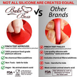 BAKE BOSS Silicone Muffin Pan with Handles, 6 Cup Regular Size Cupcake Pan, Perfect Silicone Muffin cups for Baking Keto Paleo Vegan Muffin Recipes, Nonstick Cupcake Maker Silicone Molds BAKE BOSS