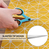 Asdirne Fabric Scissors, Scissors Set with Sharp Stainless Steel Blade and Soft Handles, Including Sewing Scissors, Craft Scissors and Embroidery Scissors, 3PCs, Blue/Black Asdirne