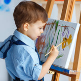 FIXSMITH Stretched White Blank Canvas - 11x14 Inch, 8 Pack, Primed,100% Cotton,5/8 Inch Profile of Super Value Pack for Acrylics,Oils & Other Painting Media FIXSMITH