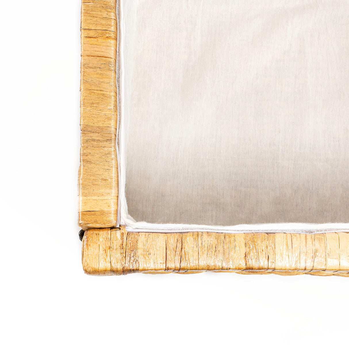 happimess HPM9005A Anada Wicker Weave 30" Storage Trunk, Wooden Frame/Water Hyacinth, Farmhouse, Transitional, Coastal, Rustic for Office, Dorm Room, Living-Room, Bedroom, Dining-Room, Natural happimess