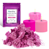 Renfio Candle Dye - 2.11oz/60g Pink, Highly Concentrated Wax Dye for Soy Wax, Bulk Blocks, Coloring Dyes, Chips, Candle Making Kit Renfio