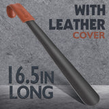 ZOMAKE Shoe Horn Long Handle for Seniors,Metal Long Shoehorn for Boots,16.5" Extra Long Shoe Horn for Men Women Kids ZOMAKE