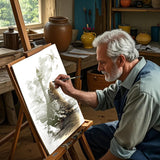 KALOUR Professional Charcoal Pencils Drawing Set -12 Pieces Soft, Medium and Hard Charcoal Pencils for Drawing, Sketching, Shading, Artist Pencils for Beginners & Artists KALOUR