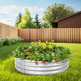 Land Guard Galvanized Raised Garden Bed 2Pcs, Planter Raised Garden Beds Outdoor, Round Clearance Raised Garden Beds for Gardening Vegetables…… Land Guard