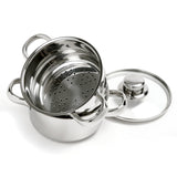 Norpro 1-Quart Stainless Steel Mini Steamer Cooker, 3 Piece Set Norpro