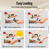 meite MP635B Pin Nailer, Pneumatic 23 Gauge Pin Nailer, Air Micro Pin Nail Gun, Fits 1/2" to 1-3/8" 23 Gauge Pin Nails, Ideal for Paneling, Small Trim, Fine Molding, and Craft Work meite