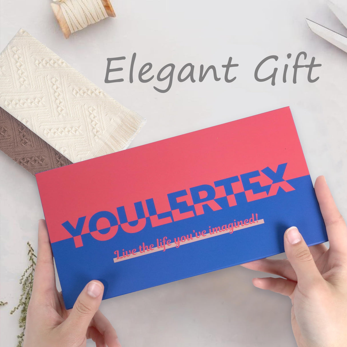 Luxury Decorative Hand Towels Bathroom: 2 Packs 14X30 100% Cotton Turkish Absorbent Soft Face Towel Set for Boho Bathroom Decor Kitchen Hotel Spa Farmhouse Guest Tea Gift (Cream White, 14"x30") YoulerTex