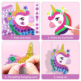 Unifuncy Magical Mosaic Kit – Princess & Unicorn Foil Art Stickers for Kids | Sticker Wow DIY Crafts Ages 4-8 | Fun Toddler Crafts 2-4 | Creative Arts and Crafts for Kids 4, 5,6,7,8 Generic