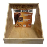 Farm Innovators Single Compartment Versatile Hand Crafted Fully Assembled Wood Nesting Box Coop Ideal for Chicken, Ducks, and Birds Farm Innovators