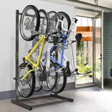 WALMANN Freestanding Bike Stand for Garage, 4 Bikes Vertical Bike Storage Stand Heavy Duty Bike Floor Stand WALMANN