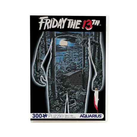 AQUARIUS Friday The 13th Movie Art Vuzzle (300 Piece Jigsaw Puzzle) - Glare Free - Precision Fit - Officially Licensed Friday The 13th Movie Merchandise & Collectibles - 8.5 x 11.5 in AQUARIUS