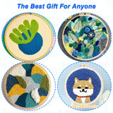 2 Pack Adjustable Felting Threader Needle Embroidery Punch Needle Pen Tool for DIY Handmade Art Crafts Embroidery Rug Stitching Applique Embellishment Tucnoeu