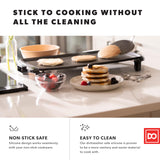 Silicone Turner Pancake Spatula - Nonstick Cookware Safe 600°F Heat-Resistant Flexible & Thin Cooking Flipper for Eggs - Reinforced Stainless Steel Core - BPA Free & Dishwasher Safe by DI ORO di Oro Living