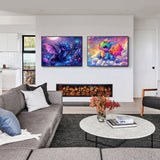 VAIIEYO 5D DIY 1 Pack Diamond Art Kits for Adults Dragon, Diamond Painting Animal, Diamond Painting Kit Full Drill Round Rhinestone Craft Canvas for Home Wall Decor Gift 12x31 inch/30x80 cm VAIIEYO