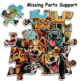 Funny Dog Puzzles for Adults 1000 Pieces, Cute Puppy Animal Jigsaw Puzzle, Challenging Happy Puppies Puzzle as Home Wall Art Decor PPuzzling