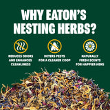 Eaton Pet & Pasture Premium Nesting Herbs, Aromatic Blend for Nesting Boxes & Chicken Coop, Natural Refresher & Pest Deterrent Eaton Pet and Pasture