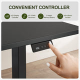 BANTI 63" L Shaped Standing Desk, Adjustable Corner Standing Desk L Shape, L-Shaped Adjustable Desk with Splice Board, L Shape Standing Desk, Black BANTI