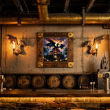 5D Diamond Art Kits for Adults Beginners Dragon Castle，DIY Full Round Drill Diamond Painting Kits, Paint by Diamonds Dots Gem Art Crystal Easy，Home Wall Decor 13.78X13.78 Inch Acelii